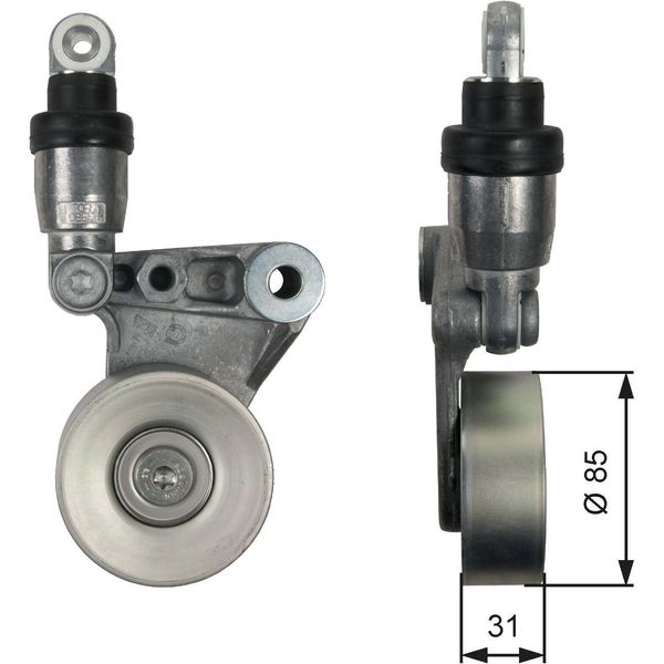 Gates T39214 - Cinghia Di Trasmissione Oe 11750 2W21B, Cuscinetti Per Patrol Gr V, Terrano Ii (R20)-image