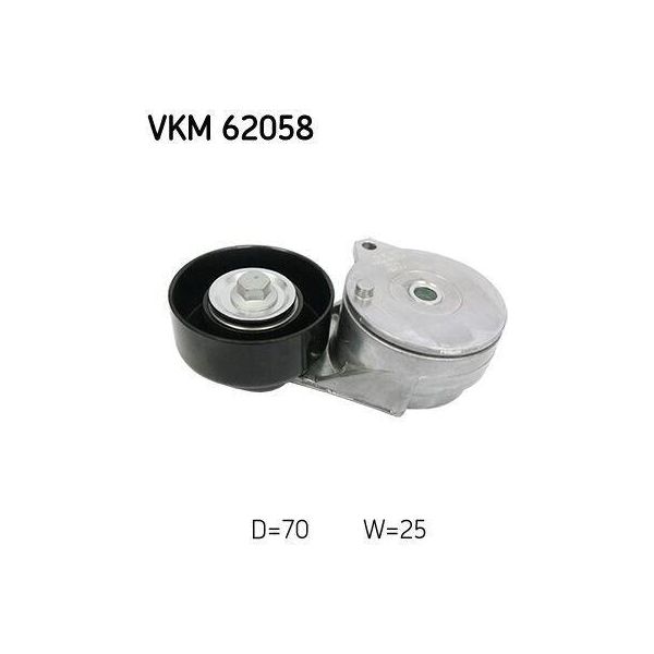 Skf Vkm 62058 - Oe 11955 1KC0A Puleggia Tenditore, Cinghia A V Per Juke (F15), Clio Iv-image