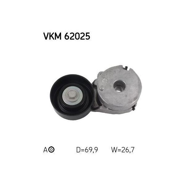 Skf Vkm 62025 Tendicinghia, Cinghia Trapezoidale Dentata Oe 7701065089 Compatibile Con Qashqai, Tiida, X-Trail, Clio, Fluence, Scenic, Laguna, Latitude, Megane-image