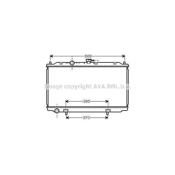 Prasco DNA2215 - Radiatore Oe 21410BM400, Raffreddamento Motore Per Almera Ii (N16), Primera (P12)-image