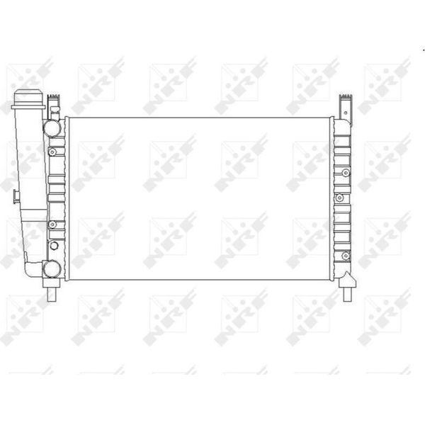 Nrf 54701 - Radiatore Oe 46551218, Raffreddamento Motore Per Fiorino-image