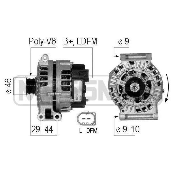 Era 210729A - Alternatore Oe 12 31 7 515 033 Per R50, R53, R52-image