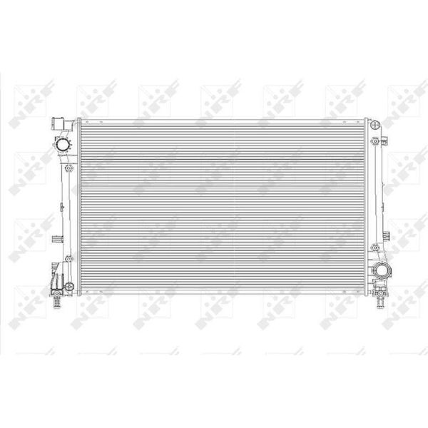 Nrf 53835 - Oe 51819061 Radiatore, Raffreddamento Motore Per 500 (312)-image