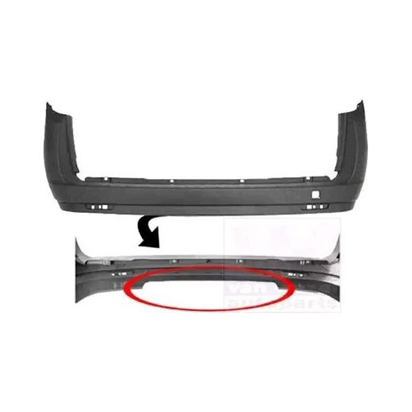 Van Wezel 1638546 - Paraurti Posteriore Oe 735527325 Per Doblo, Combo (X12), Combo Tour (X12)-image