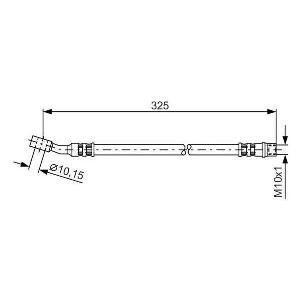 Bosch 1 987 476 394 - Oe 13131296 Bremsschlauch FüR Meriva (X03)-image
