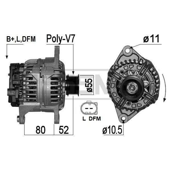 Era 209085A - Alternatore Oe 504204172 Per Ducato-image