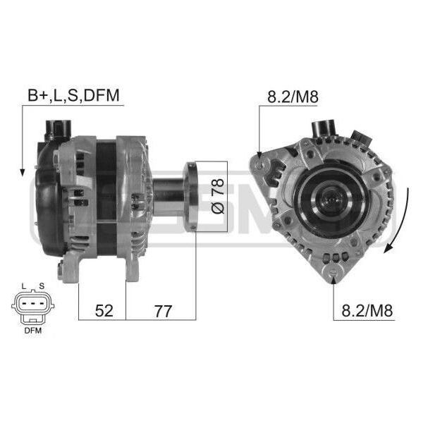 Era 210431A - Alternatore Oe 1352431 Per C-Max, Focus C-Max (DM2), Focus Ii-image