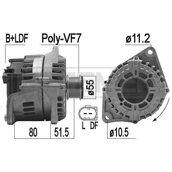 Era 209183A - Alternatore Oe 5801378902 Per Ducato-image