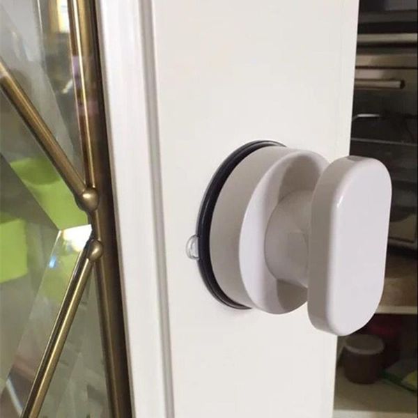 Inf Maniglia Con Ventosa Per Wc, Maniglia Per Armadietto Bianco-image