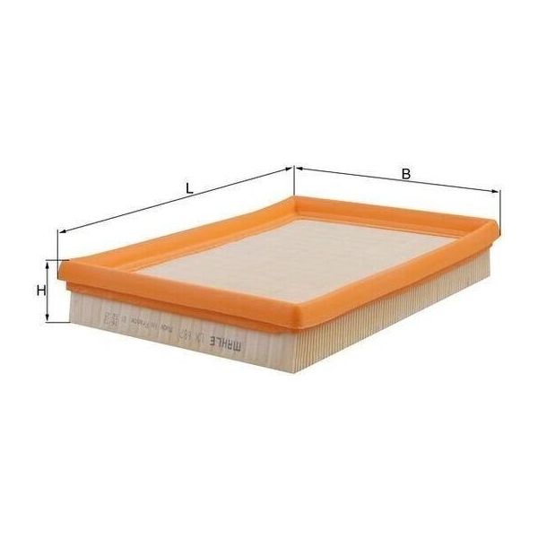 Mahle Lx 687 - Filtro Aria Oe 1004509 Per Fiesta Iv, Fiesta V, Fiesta Iii, Puma, 323 (Ba)-image