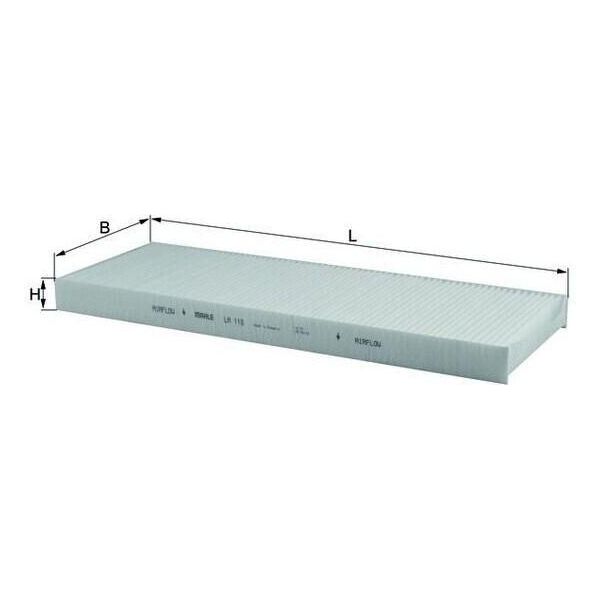 Mahle La 118 - Oe 1353267 Filtro Aria Abitacolo Per Transit-image