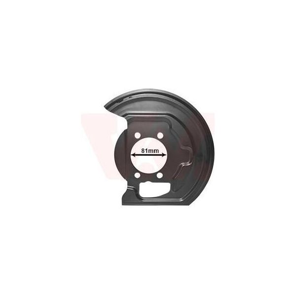 Van Wezel 3388372 - Oe 41151JD01A Piastra Di Ancoraggio, Asse Anteriore Destro Per Qashqai +2 I (J10)-image