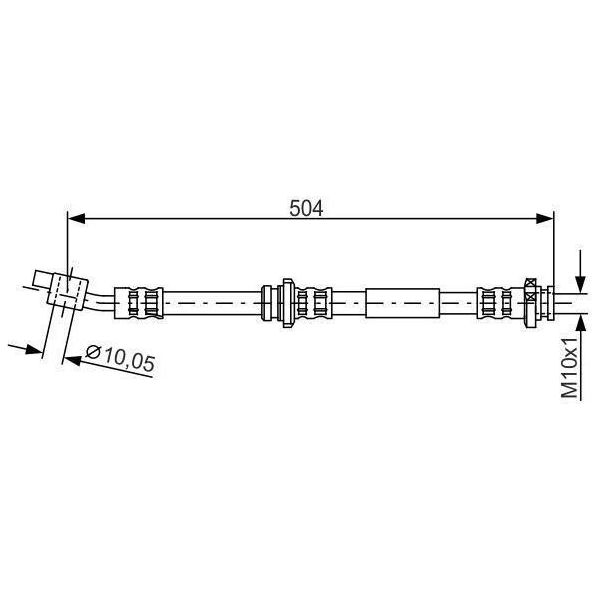 Bosch 1 987 476 995 - Tubo Freno Oe 46210 BU71A Per Almera Tino (V10)-image