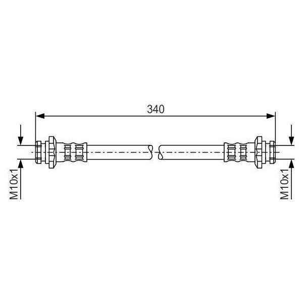 Bosch 1 987 476 198 - Tubo Freno Oe 46204 89919 Per Almera I (N15)-image