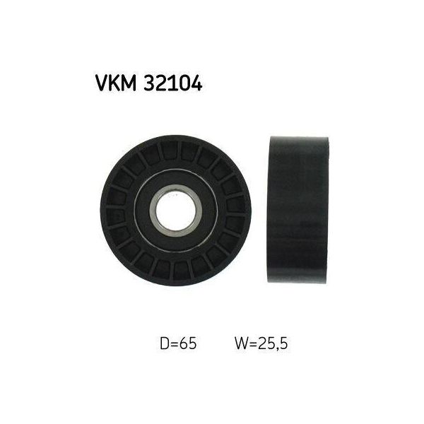 Skf Vkm 32104 - Puleggia Folle Oe 55195531, Cinghia Multipla Con Nervatura A V Per 159 (939)-image
