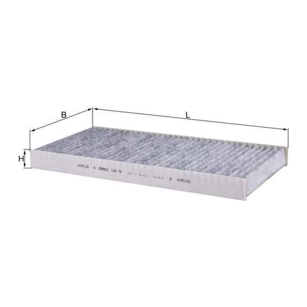 Mahle Lak 78 - Filtro Aria Abitacolo Oe 1121106 Per Focus (Daw, Dbw), Focus (Dnw), Focus (Dfw), Tourneo Connect, Transit Connect-image