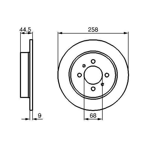 Bosch 0 986 478 836 - Oe 43206 54C00 Disco Freno Per Almera I (N15)-image
