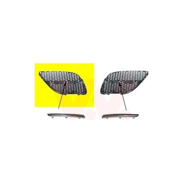 Van Wezel 3323512 Griglia Radiatore Griglia Anteriore Per Nissan Almera Ii Hatchback (N16) Destra-image