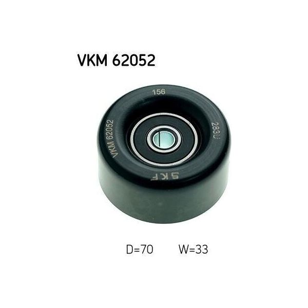 Skf Vkm 62052 - Puleggia Folle Oe 11927 ED320, Cinghia Multipla Con Nervatura A V Per Pathfinder Iii (R51)-image