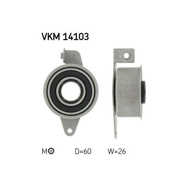 Skf Vkm 14103 - Oe 1005822 Puleggia Tenditore, Cinghia Di Distribuzione Per Orion Iii (Gal), Mondeo Ii, Fiesta Iv, Fiesta Iii, Escort Vii, Escort Vi, Escort V-image