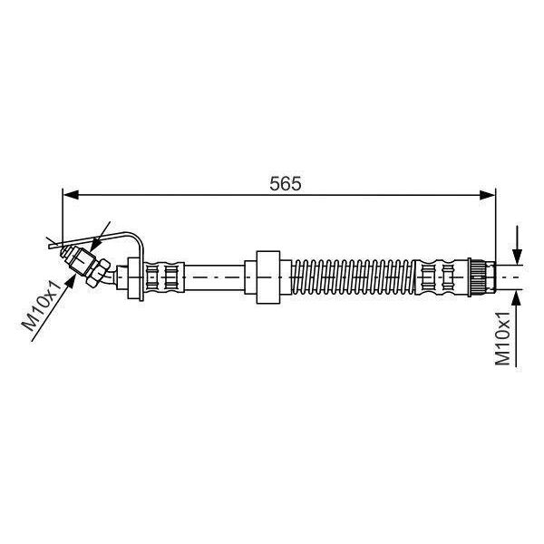 Bosch 1 987 476 906 - Tubo Freno Oe 9160432 Per Movano (X70)-image