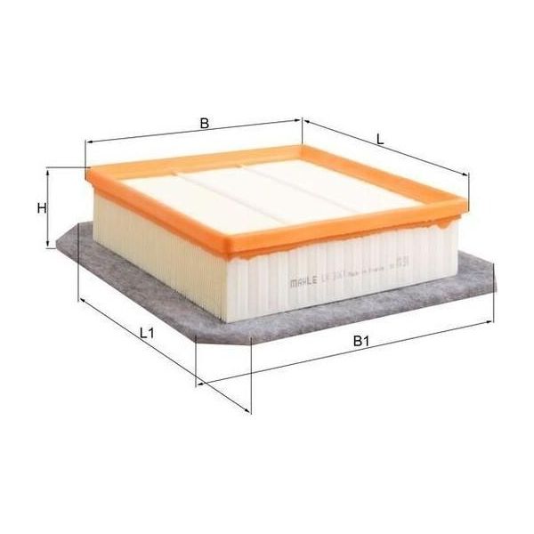 Mahle Lx 3061 - Filtro Aria Oe 13275089 Per Meriva B (S10)-image