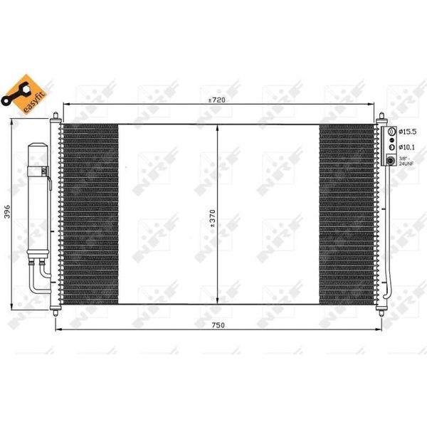 Nrf 35878 - Condensatore Aria Condizionata Oe 92110CA000 Per Murano I (Z50)-image