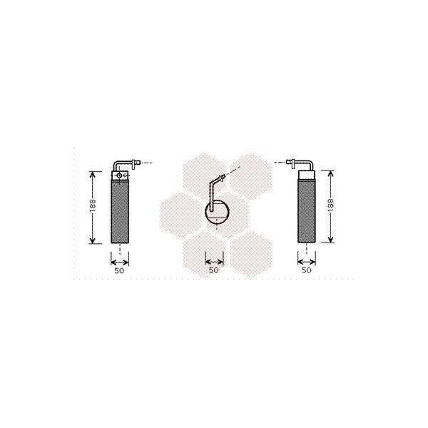Van Wezel 1300D285 - Essiccatore Aria Condizionata Oe 92131JD20A Per Qashqai +2 I (J10)-image