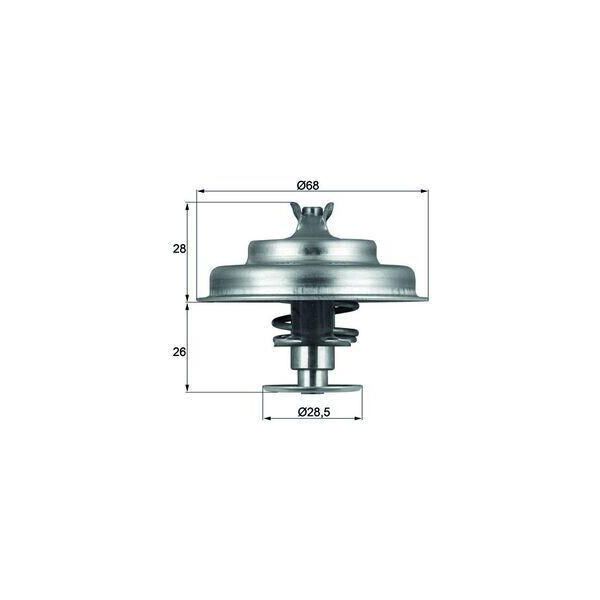 Mahle Tx 75 80D - Oe 1338 18 KüHlwasserthermostat FüR Trafic (P, T, V), Safrane I (B54), Espace Ii (J)-image