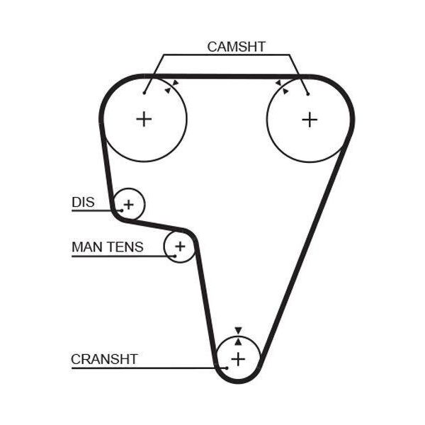Gates 5125 - Cinghia Dentata Oe 60562106 Per Rz (162), 164-image