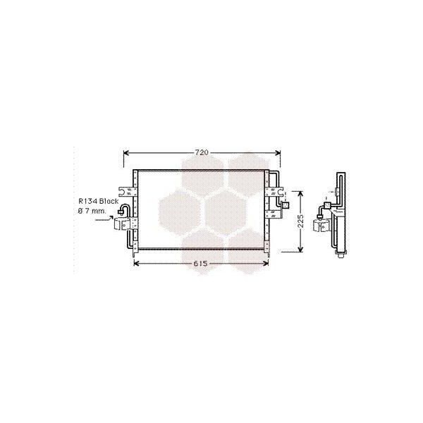 Van Wezel 13005166 - Condensatore Aria Condizionata Oe 92110 77J10 Per Primera (P10)-image