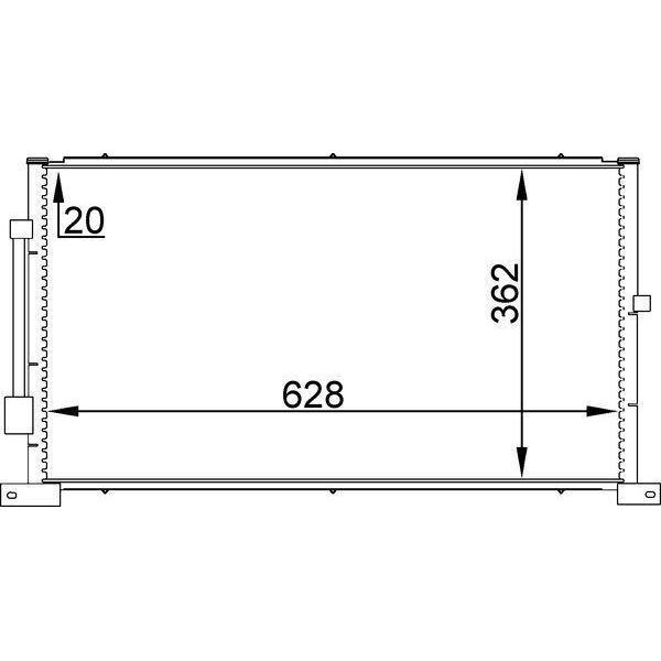 Mahle Ac 258 000S - Condensatore Aria Condizionata Oe 1116809 Per Mondeo Iii-image