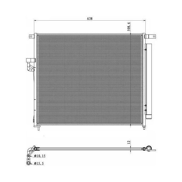 Nrf 350425 - Condensatore Aria Condizionata Oe 5139233 Con Essiccatore Per Ranger (Tke)-image