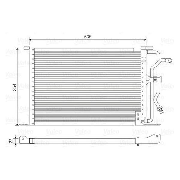 Valeo 822627 - Klimakondensator Oe 10033452 Per Puma, Fiesta V, Fiesta Iv-image