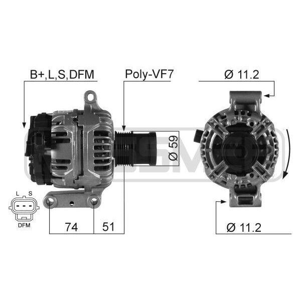 Era 210278A - Alternatore Oe 4069776 Per Transit-image