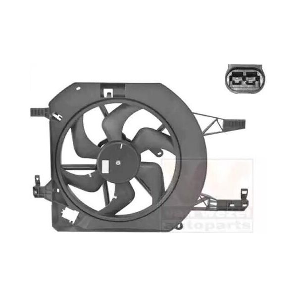 Van Wezel 4394746 - Ventola Radiatore Oe 4434971 Per Vivaro (J7), Vivaro (F7), Vivaro A (E7), Vivaro A (X83), Trafic Ii (Jl), Trafic Ii (Fl), Trafic Ii (El)-image