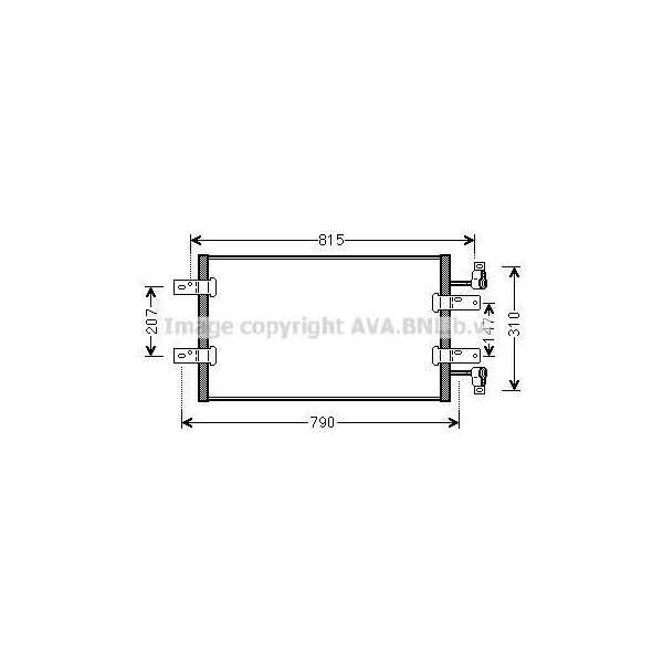 Prasco RTA5451 - Condensatore Aria Condizionata Oe 4417651 Per Primastar (X83), Vivaro (J7), Vivaro (F7), Vivaro A (E7), Trafic Ii (Jl), Trafic Ii (Fl), Trafic Ii (El)-image