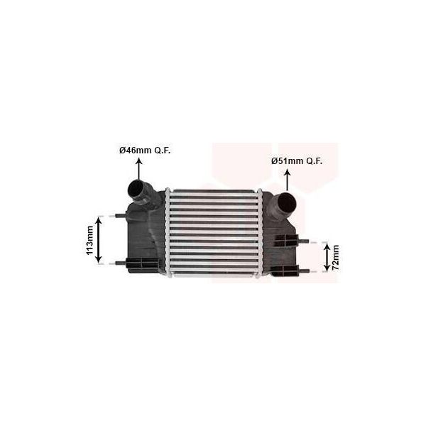 Van Wezel 33014702 - Intercooler Oe 144613VD0A Per Note (E12)-image