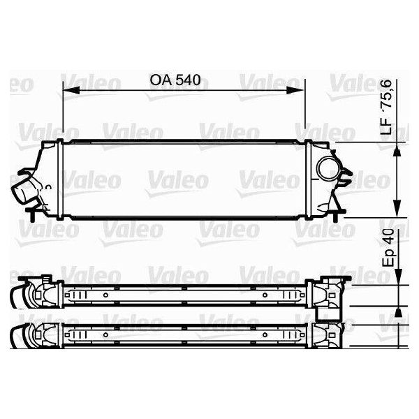 Valeo 818771 - Intercooler Oe 4416946 Per Vivaro (J7), Vivaro (F7), Vivaro A (E7), Trafic Ii (Jl), Trafic Ii (Fl), Trafic Ii (El)-image
