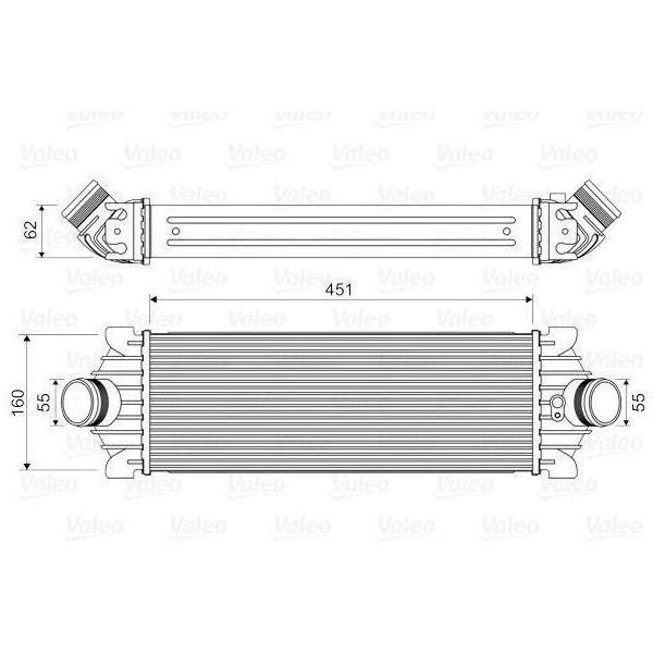 Valeo 818644 - Intercooler Oe 1748579 Per Transit V363, Tourneo Custom, Transit Custom, Transit-image