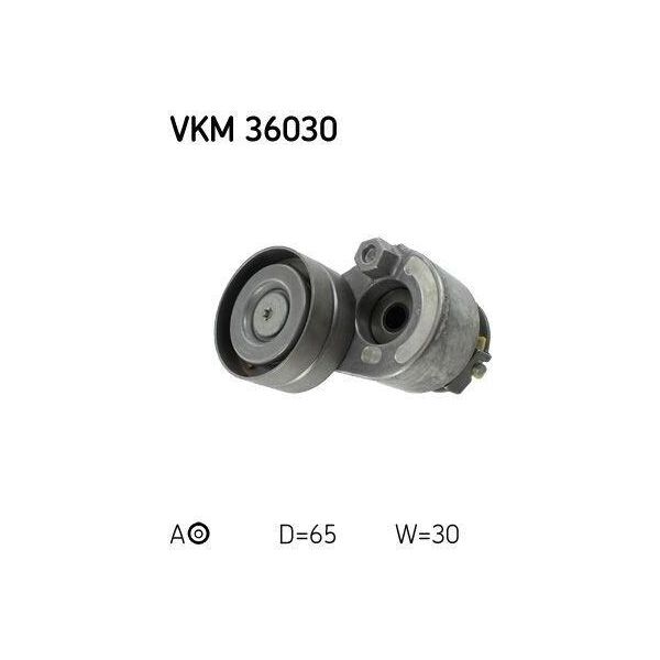 Skf Vkm 36030 Rullo Tenditore, Cinghia Trapezoidale Dentata Oe MW30621284 Compatibile Con Trafic, Laguna, Carisma, Master, Vel Satis, S40, V40, Space Star, Interstar, Primastar, Primera, Movano, Vivaro, Avantime, Espace-image