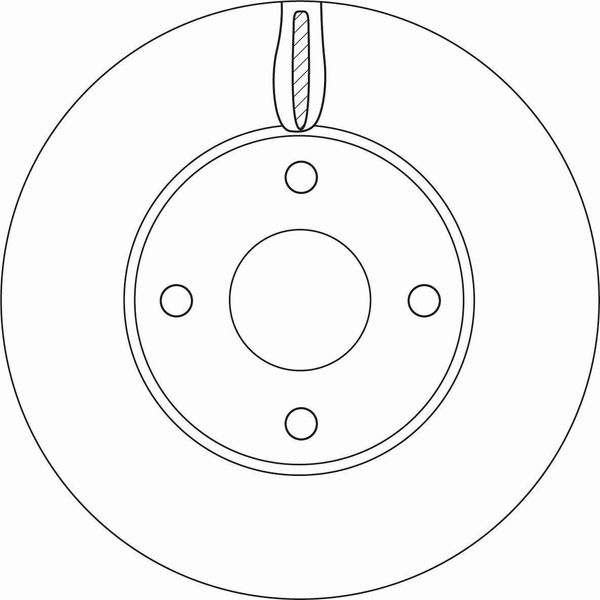 Trw DF6593 - Disco Freno Oe 2095058 Per Fiesta Vii-image