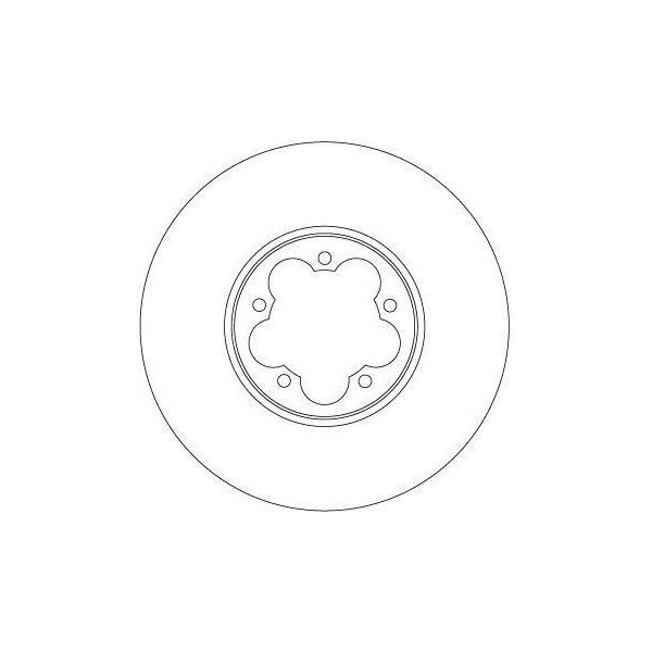 Trw DF6921S - Disco Freno Oe BK31 1125 Ac Per Transit V363-image