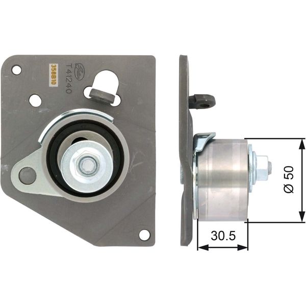 Gates T41240 Tendicinghia, Cinghia Dentata Oe M883811 Compatibile Con V40, S40, Trafic, Master, Laguna, Espace, Vivaro, Movano, Primastar, Interstar, Space Star, Carisma-image