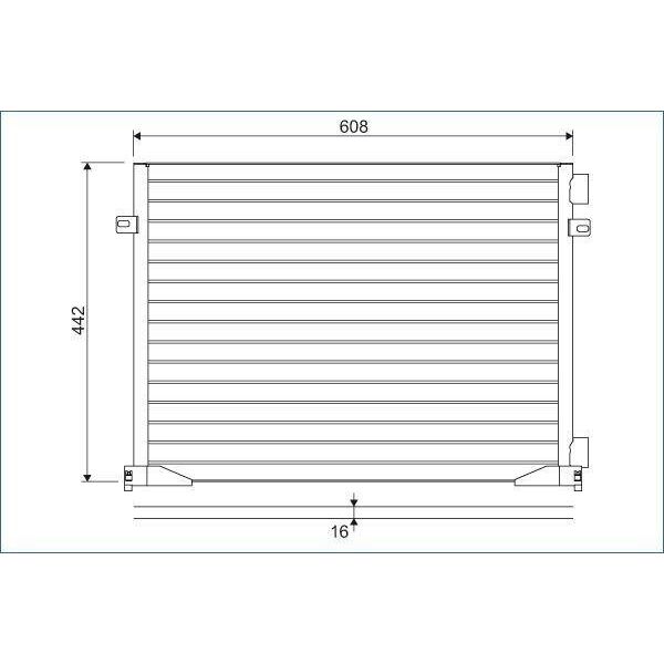 Valeo 817577 - Condensatore Aria Condizionata Oe 27650 00QAG Per Primastar (X83), Vivaro (J7), Vivaro (F7), Vivaro A (E7), Vivaro A (X83), Trafic Ii (Jl), Trafic Ii (Fl), Trafic Ii (El)-image