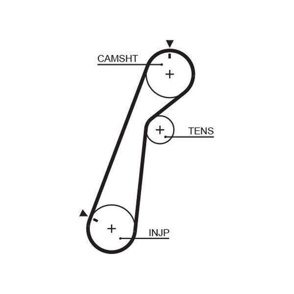 Gates 5478XS - Cinghia Di Distribuzione Oe 3593430 Per Ranger (Eq, Er, R)-image