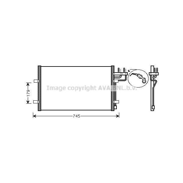Prasco FDA5367 - Condensatore Aria Condizionata Oe 1234248 Per C-Max, Focus C-Max (DM2), Focus Ii-image