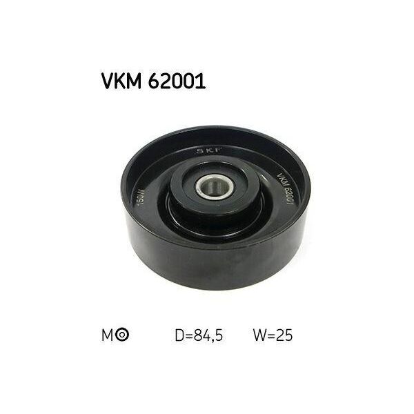 Skf Vkm 62001 - Oe 11925 9F600 Puleggia Tenditore, Cinghia A V Per Almera Ii (N16), Almera Tino (V10), Primera (P11), Primera (P12)-image