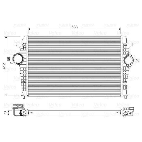 Valeo 818344 - Intercooler Oe 1212577 Per Galaxy (Wgr), Alhambra (7V), Sharan (7M)-image