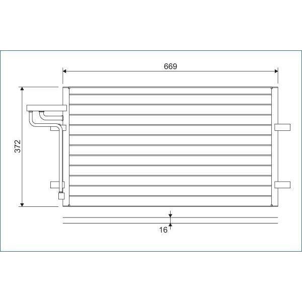 Valeo 818046 - Condensatore Aria Condizionata Oe 1234248 Per C-Max, Focus C-Max (DM2), Focus Ii-image